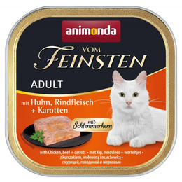 Produktbild von Animonda Vom Feinsten Adult Schlemmerkern mit Huhn, Rindfleisch und Karotten - 32 x 100 g