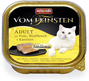 Animonda Vom Feinsten Adult Schlemmerkern mit Pute, Rindfleisch und Karotten - 32 x 100 g – Bild 1 von 2