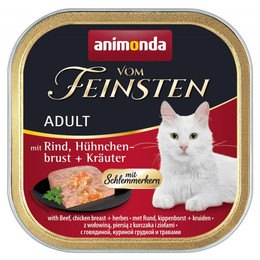Produktbild von Animonda Vom Feinsten Adult Schlemmerkern mit Rind, Hühnchenbrust und Kräutern - 32 x 100 g
