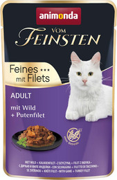 Produktbild von Animonda Vom Feinsten Adult Wild und Putenfilet - 36 x 85 g