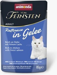 Produktbild von animonda Vom Feinsten Katze Adult Raffinesse in Gelee reich an Huhn mit Lachs 24x85 g