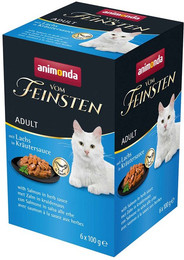 Produktbild von animonda vom Feinsten Katzenfutter nass Lachs in Kräutersauce - 6 x 100 g