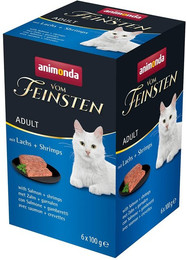 Produktbild von animonda vom Feinsten Katzenfutter nass mit Lachs & Shrimps - 6 x 100 g