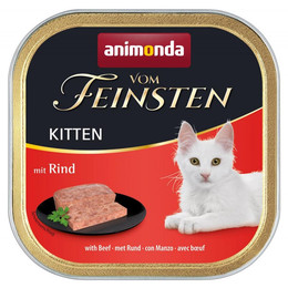Produktbild von Animonda Vom Feinsten Kitten mit Rind - 32 x 100 g