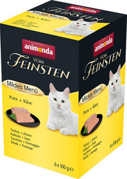 Produktbild von animonda vom Feinsten Mildes Menü Adult Pute & Käse - 6 x 100 g