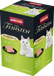 Produktbild von animonda vom Feinsten Mildes Menü Adult Pute pur - 6 x 100 g