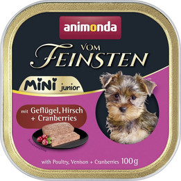 Produktbild von animonda Vom Feinsten Mini Junior mit Geflügel, Hirsch und Cranberrys - 32 x 100 g