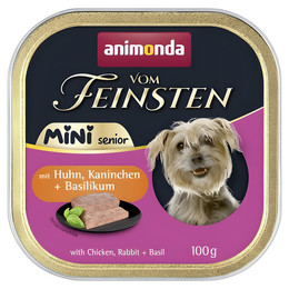 Produktbild von animonda Vom Feinsten Mini Senior mit Huhn, Kaninchen und Basilikum - 32 x 100 g