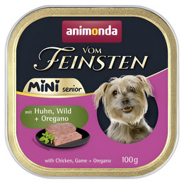 Produktbild von animonda Vom Feinsten Mini Senior mit Huhn, Wild und Oregano - 32 x 100 g