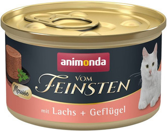 Produktbild von animonda vom Feinsten Mousse mit Lachs + Geflügel 24x85g