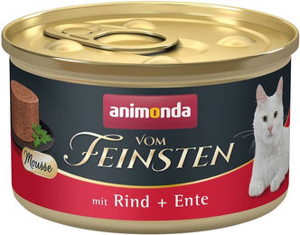Produktbild von animonda vom Feinsten Mousse mit Rind + Ente 12x85g