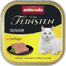 Produktbild von animonda Vom Feinsten Senior 100g Schale Katzennassfutter 32 x 100 Gramm mit Geflügel