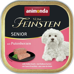 Produktbild von animonda Vom Feinsten Senior 150g Schale Hundenassfutter 22 x 150 Gramm Putenherzen