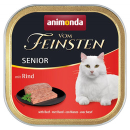 Produktbild von Animonda Vom Feinsten Senior Katzenfutter mit Rind - 32 x 100 g