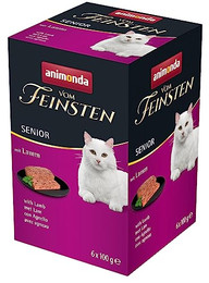 Produktbild von animonda vom Feinsten Senior Lamm Katzenfutter nass - 6 x 100 g