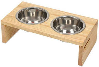 Produktbild von Animood Napf-Set Gloria aus Kiefernholz und Edelstahl