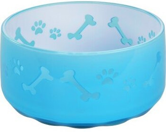 Produktbild von AniOne Acryl Napf Yummy blau - 1,2 l