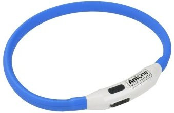 Produktbild von AniOne blinkendes Silikon-Halsband blau