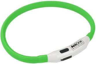 Produktbild von AniOne blinkendes Silikon-Halsband grün