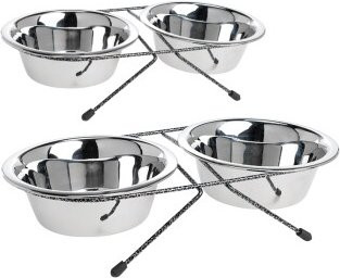 Produktbild von AniOne Edelstahl-Doppelnapf - 700 ml