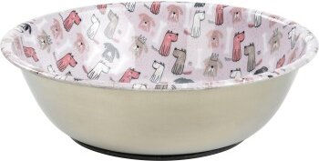 AniOne Edelstahlnapf Comic Dog 350ml - 0,35 l – Bild 1 von 3