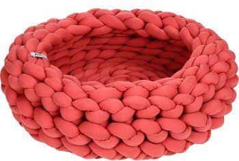 AniOne Flechtkorb Cuddly koralle XXS – Bild 1 von 3