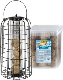 Produktbild von AniOne Futterschutzsäule mit MultiFit Meisenknödel