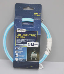 AniOne Leuchtring Silikon 2-farbig blau S-M – Bild 1 von 3