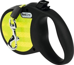 Produktbild von AniOne Rollleine Reflect schwarz/gelb M