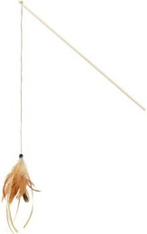 Produktbild von AniOne Spielzeugangel Natur mit Federn