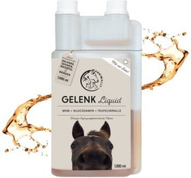 Produktbild von Annimally Gelenk Liquid für Pferde mit Teufelskralle, Glucosamin und MSM - 1000 ml