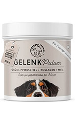 Produktbild von Annimally Gelenke Pulver für Hunde mit MSM, Grünlippmuschel und Kollagen - 300 g