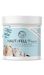 Produktbild von Annimally Haut & Fell Pulver für Hunde und Katzen - 120 g