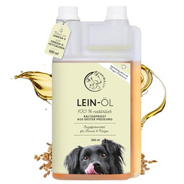 Produktbild von Annimally Leinöl für Hunde - 500 ml