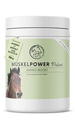 Produktbild von Annimally Muskelaufbau Pulver für Pferde mit Sojaprotein und Aminosäuren - 700 g