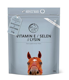 Produktbild von Annimally Selen, Vitamin E, Lysin Pulver für Pferde - 2 kg