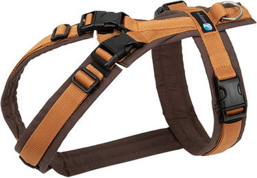 Produktbild von annyx Brustgeschirr Open Fun braun/ bernstein XS