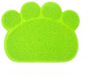 Produktbild von Anti-Haustier-Pfotenabdruck-Bodenmatte für Hunde und Katzen, Katzenstreumatte, Katzenstreu-Badewannenmatte, Katzenstreu-Toilette, rutschfeste Bodenmatte grün