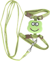 Produktbild von Anti-Verlust Katzengeschirr mit Leine verstellbar grün - 73 g