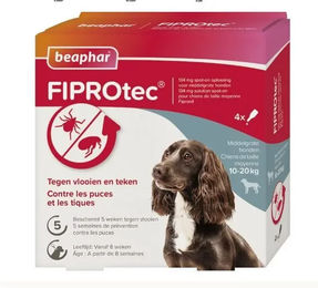 Produktbild von Antiparasitikum für Hunde 10-20 kg gegen Insekten Beaphar FIPROtec (x4)