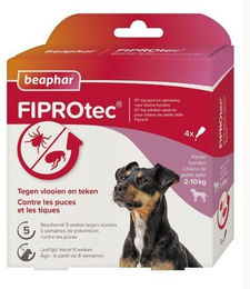 Produktbild von Antiparasitikum für Hunde 2-10 kg gegen Insekten Beaphar FIPROtec (x4)