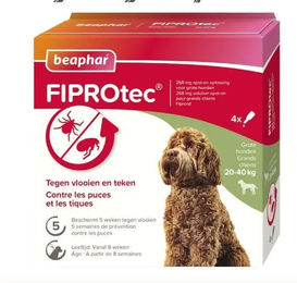 Produktbild von Antiparasitikum für Hunde 20-40 kg gegen Insekten Beaphar FIPROtec (x4)