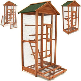 Produktbild von Apex Vogelvoliere 160 mit Bodenauszug und Leiter
