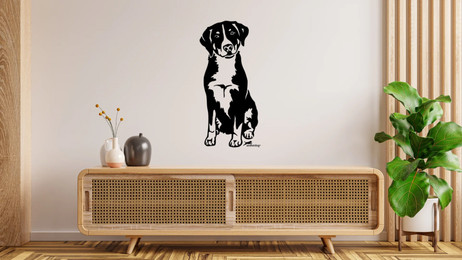 Produktbild von Appenzeller Sennenhund Wandtattoo Wandbild Wandsticker Wandaufkleber Wanddekoration