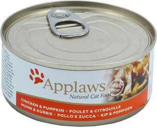 Produktbild von Applaws 156g Katzennassfutter Sparpaket 48 x 156 Gramm Huhn & Kürbis