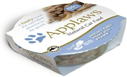 Produktbild von Applaws 60g Katzennassfutter Sparpaket 20 x 60 Gramm Thunfischfilet mit Garnele