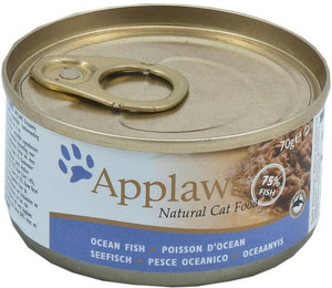 Produktbild von Applaws 70g Katzennassfutter Sparpaket 48 x 70 Gramm Seefisch