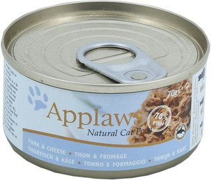 Produktbild von Applaws 70g Katzennassfutter Sparpaket 48 x 70 Gramm Thunfisch & Käse