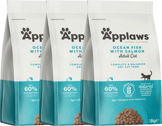 Produktbild von APPLAWS Cat Adult Ocean Fish und Lachs - 3 x 1,8 kg