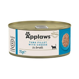 Produktbild von APPLAWS Cat Adult Thunfisch mit Käse in Brühe - 24 x 70 g